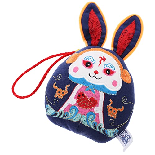 PERSELOSO Wufu-Kaninchen-verzierung Stofftier-Maskottchen- Chinesische Neujahrskaninchenpuppe Desktop-kaninchenpuppe Sternzeichen Hase Puppe Tier Stofftier Blue Pp Baumwolle PERSELOSO Wufu-Kaninchen-verzierung Stofftier-Maskottchen- Chinesische Neujahrskaninchenpuppe Desktop-kaninchenpuppe Sternzeichen Hase Puppe Tier Stofftier Blue Pp Baumwolle von PERSELOSO