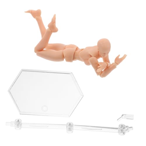 PERSELOSO Zeichenpuppe Mit Ständer, Actionfigur-Modell, Lehrmodell, Zeichenmodell, Künstlerpuppe, Zeichenzubehör, Zeichenwerkzeuge von PERSELOSO
