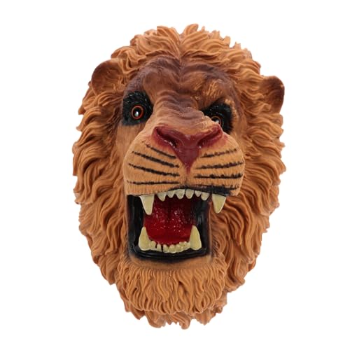 PERSELOSO tierische Marionette für kinderspielzeug Tier Hand Puppet Handpuppe kreative Puppenspielzeuge tierisches Handspielzeug weiches Gummi Khaki von PERSELOSO