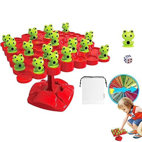 PERTID Frog Balance Counting Toys Spiele für Kleinkinder mit 50 Fröschen – interaktives Lernspielzeug für Kinder für Jungen und Cipliko von PERTID