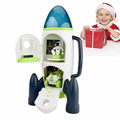 PERTID Space Shuttle Spielzeug | geruchlose ABS-Rakete für Jungen – Spielzeug Weltraumgeschenke mit Lichtern, Sounds und Akku für Geburtstagsgeschenke, Abenteuer Cipliko von PERTID