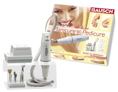 Bausch 0319 Elektrisches Maniküre-/Pediküregerät mit Rechts- und Linkslauffunktion, Acrylständer, 9 Aufsätze: Nägel Schleifen, feilen, polieren, Hornhaut entfernen, Nagelpflege, Fußpflege, Handpflege Bausch 0319 Elektrisches Maniküre-/Pediküregerät mit Rechts- und Linkslauffunktion, Acrylständer, 9 Aufsätze: Nägel Schleifen, feilen, polieren, Hornhaut entfernen, Nagelpflege, Fußpflege, Handpflege von PETER BAUSCH