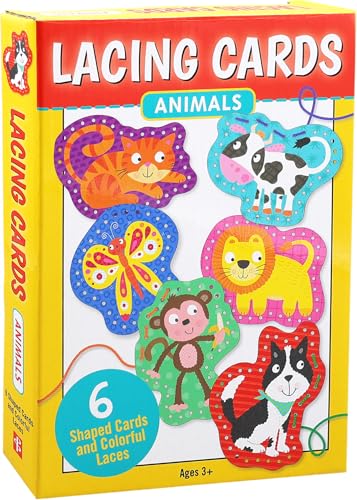 Animals Lacing Cards (set of 6 cards) von PETER PAUPER PRESS