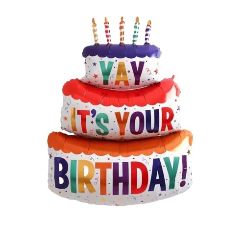 1 Stück Drei Schichten bunter Kuchen Ballon mit Latexballons Happy Birthday Print,Happy Birthday Folienballon,Aufblasbarer Geburtstagstortenballon,Helium Ballons Geburtstag 1 Stück Drei Schichten bunter Kuchen Ballon mit Latexballons Happy Birthday Print,Happy Birthday Folienballon,Aufblasbarer Geburtstagstortenballon,Helium Ballons Geburtstag von PETERMALLON