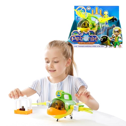 AlphaToys PETRONIX Defenders 2-in-1 Transformable Max Mode Transforming Paul-E Play Figur, Transformable Spielzeug für Jungen und Mädchen ab 3+ Jahren, EU820140 von AlphaToys