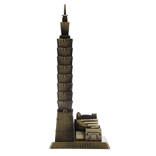 PETSOLA Berühmtes Gebäude Taipei 101 Turm Architektur Modell Desktop Ornament von petsola