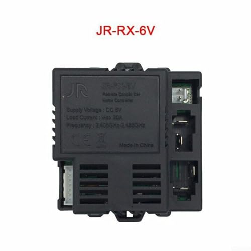 PETSTIBLE HY JRRX 12V 6V 24V Steuerbox für Kinder Elektroauto RC Fernbedienung Kompatibel mit mehreren Modellen (JR-RX-6V) von PETSTIBLE