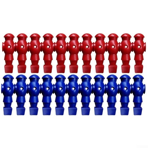 PETSTIBLE Puppen-Set mit 22 belastbaren Tischfußball-Figuren aus robusten Materialien, geeignet als Ersatzlösung (Rot-Blau) von PETSTIBLE