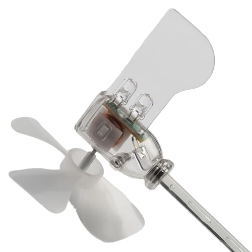 Windturbinen-Generator, selbstleuchtendes LED-Windturbinen-Modell, pädagogisches Windkraftgenerator, Lehrwerkzeug mit 360-Grad-Drehung von PETSTIBLE