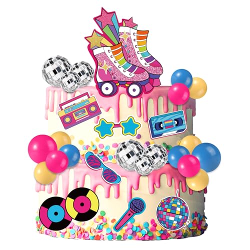 31St Rollschuh Kuchenaufsatz, Discokugel Cake Topper Retro 80er-90er Jahre Kuchenaufsatz Hip Hop Thema Kuchendekorationen Rollschuh Partydekorationen 31St Rollschuh Kuchenaufsatz, Discokugel Cake Topper Retro 80er-90er Jahre Kuchenaufsatz Hip Hop Thema Kuchendekorationen Rollschuh Partydekorationen von PEUTIER
