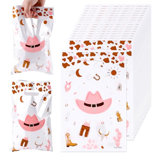 PEUTIER 50st Geschenktüte Cowboy, Kunststoff Party Geschenktüten mit Griffen Western Süßigkeitentüten Geburtstagsparty Cowboy Geschenktüten für Kinder Western Mottoparty Zubehör PEUTIER 50st Geschenktüte Cowboy, Kunststoff Party Geschenktüten mit Griffen Western Süßigkeitentüten Geburtstagsparty Cowboy Geschenktüten für Kinder Western Mottoparty Zubehör von PEUTIER