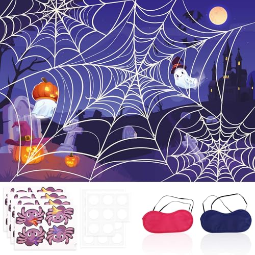 Pin The Tail Spiel, Halloween Pin The Tail Spiel Halloween Augenbinde Aufkleberspiel Pin The Spin On The Web Spiel für Kinder Halloween Partyspiele Aktivitäten Pin The Tail Spiel, Halloween Pin The Tail Spiel Halloween Augenbinde Aufkleberspiel Pin The Spin On The Web Spiel für Kinder Halloween Partyspiele Aktivitäten von PEUTIER