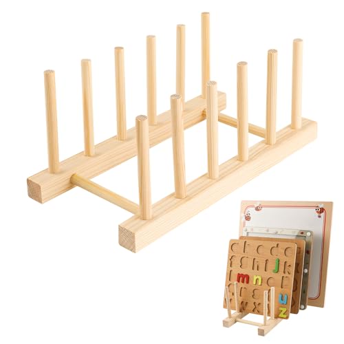 Puzzle Präsentationsständer aus Holz, Puzzle Display Ständer Puzzle Halter Holz Puzzle Regal Puzzle Aufbewahrungsregal Puzzle Rack Organizer für Kinder Erwachsene Puzzle Aufbewahrung von PEUTIER