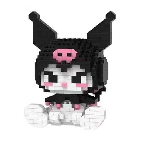 PEXIVOZ Mikro Bausteine,Building Blocks,Anime Mini-Bausteinfigur - Baukastenspiel,Baukasten für Pixelfiguren (Schwarz) von PEXIVOZ