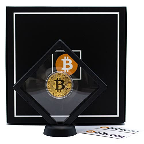 PF TECHNOLOGIES Bitcoin Physikalische Münze mit Präsentationsständer Farbe Gold Sammlerstück mit exklusiver Box PF TECHNOLOGIES Bitcoin Physikalische Münze mit Präsentationsständer Farbe Gold Sammlerstück mit exklusiver Box von PYEF CRAFTS