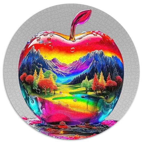 Apple 1000-teiliges Puzzle Für Erwachsene Kinder Fruchtfertigung Anspruchsvolles Puzzle Entspannend Familie Aktivität Spiele Geschenk Zum Geburtstag 1000pcs (67.5x67.5cm) von PFQHUAIDH