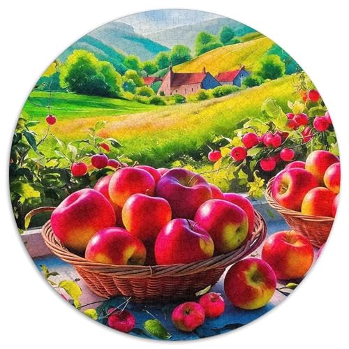 Apple 1000-teiliges Puzzle Für Erwachsene Kinder Fruchtfertigung Anspruchsvolles Puzzle Entspannend Familienspielabende Spielzeug Geschenk 1000pcs (67.5x67.5cm) von PFQHUAIDH