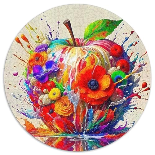 Apple 1000-teiliges Puzzle Für Erwachsene Kinder Fruchtfertigung Herausforderndes Puzzle Entspannend Familie Aktivität Spiele Geschenk Zum Geburtstag 1000pcs (67.5x67.5cm) von PFQHUAIDH