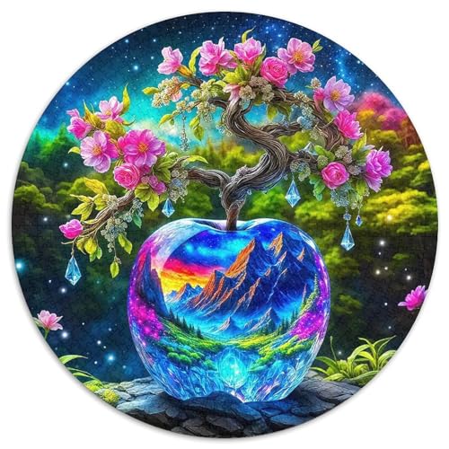 Apple 1000-teiliges Puzzle Für Erwachsene Kinder Fruchtfertigung Herausforderndes Puzzle Entspannend Familienspielabende Spielzeug Geschenk 1000pcs (67.5x67.5cm) von PFQHUAIDH