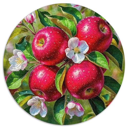 Apple 1000-teiliges Puzzle Für Erwachsene Kinder Fruchtfertigung Herausforderndes Puzzle Entspannend Familienspielabende Spielzeug Geschenk 1000pcs (67.5x67.5cm) von PFQHUAIDH