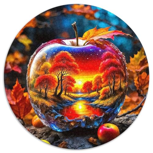 Apple 1000-teiliges Puzzle Für Erwachsene Kinder Fruchtfertigung Herausforderndes Puzzle Stress Abbauen Familienspielabende Spielzeug Geschenk 1000pcs (67.5x67.5cm) von PFQHUAIDH