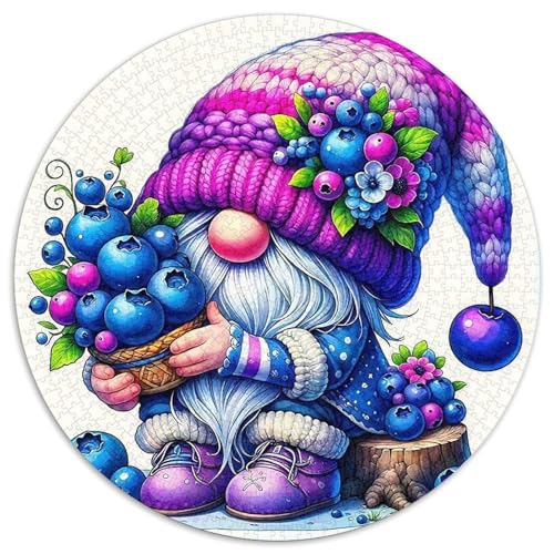 Blaubeeren 1000-teiliges Puzzle Für Frauen, Männer Fruchtfertigung Anspruchsvolles Puzzle Entspannend Familienspielabende Spielzeug Geschenk 1000pcs (67.5x67.5cm) von PFQHUAIDH