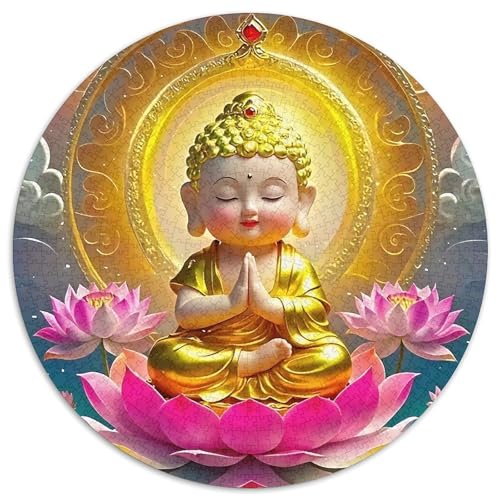 Buddha-Statue 1000 Stück Puzzles Für Erwachsene Kinder Religiöse Figur Herausforderndes Puzzle Stress Abbauen Perfekt Für Spieleabende Geschenk Zum Geburtstag 1000pcs (67.5x67.5cm) von PFQHUAIDH