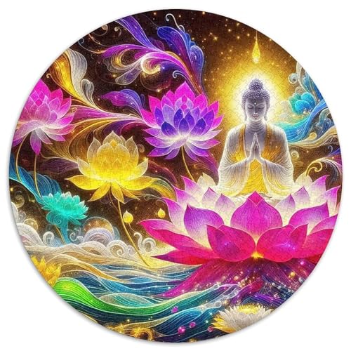 Buddha-Statue 1000-teiliges Puzzle Für Erwachsene Kinder Religiöse Figur Anspruchsvolles Puzzle Entspannend Familienspielabende Spielzeug Geschenk 1000pcs (67.5x67.5cm) von PFQHUAIDH