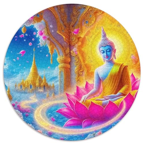 Buddha-Statue 1000-teiliges Puzzle Für Erwachsene Kinder Religiöse Figur Anspruchsvolles Puzzle Entspannend Perfekt Für Spieleabende Spielzeug Geschenk 1000pcs (67.5x67.5cm) von PFQHUAIDH