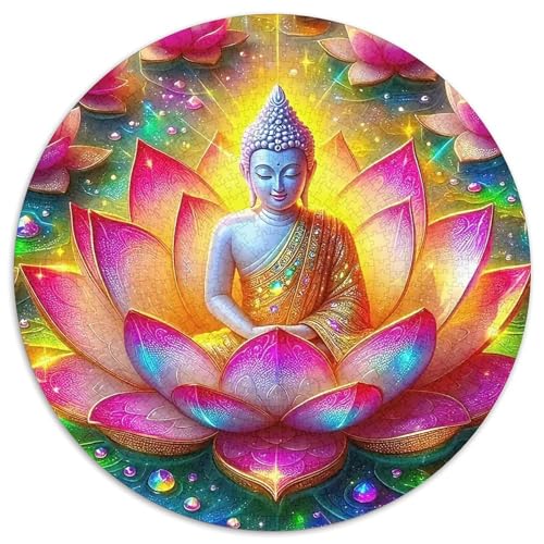 Buddha-Statue 1000-teiliges Puzzle Für Erwachsene Kinder Religiöse Figur Anspruchsvolles Puzzle Stress Abbauen Familie Aktivität Spiele Spielzeug Geschenk 1000pcs (67.5x67.5cm) von PFQHUAIDH