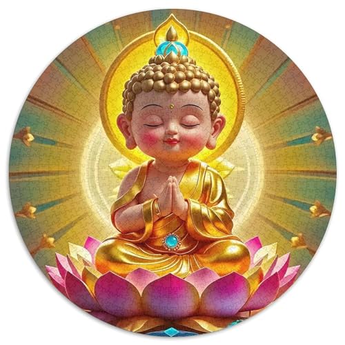 Buddha-Statue 1000-teiliges Puzzle Für Frauen, Männer Religiöse Figur Anspruchsvolles Puzzle Entspannend Familie Aktivität Spiele Geschenk Zum Geburtstag 1000pcs (67.5x67.5cm) von PFQHUAIDH