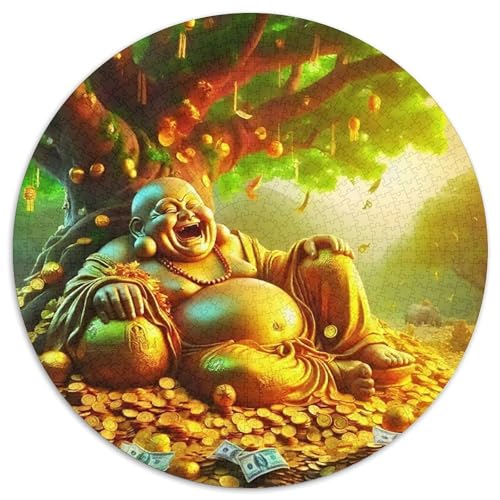 Buddha-Statue 1000-teiliges Puzzle Für Frauen, Männer Religiöse Figur Anspruchsvolles Puzzle Entspannend Familie Aktivität Spiele Spielzeug Geschenk 1000pcs (67.5x67.5cm) von PFQHUAIDH