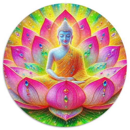 Buddha-Statue 1000-teiliges Puzzle Für Frauen, Männer Religiöse Figur Anspruchsvolles Puzzle Entspannend Familienspielabende Spielzeug Geschenk 1000pcs (67.5x67.5cm) von PFQHUAIDH