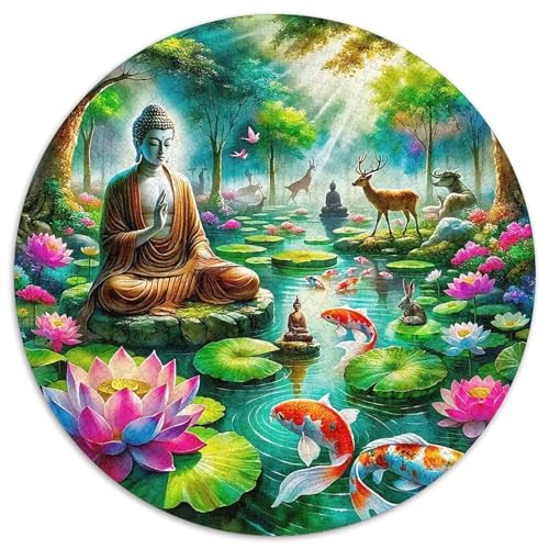 Buddha-Statue 1000-teiliges Puzzle Für Frauen, Männer Religiöse Figur Anspruchsvolles Puzzle Entspannend Perfekt Für Spieleabende Geschenk Zum Geburtstag 1000pcs (67.5x67.5cm) von PFQHUAIDH