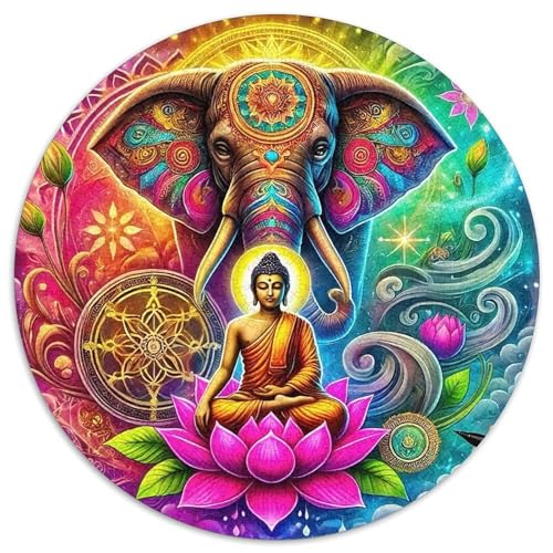 Buddha-Statue 1000-teiliges Puzzle Für Frauen, Männer Religiöse Figur Anspruchsvolles Puzzle Stress Abbauen Familie Aktivität Spiele Spielzeug Geschenk 1000pcs (67.5x67.5cm) von PFQHUAIDH