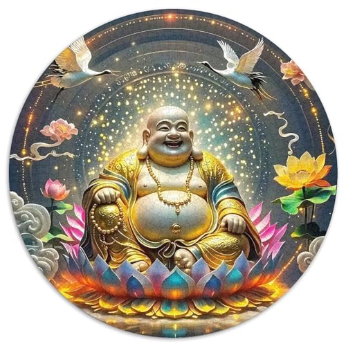 Buddha-Statue 1000-teiliges Puzzle Für Frauen, Männer Religiöse Figur Herausforderndes Puzzle Stress Abbauen Familie Aktivität Spiele Geschenk Zum Geburtstag 1000pcs (67.5x67.5cm) von PFQHUAIDH