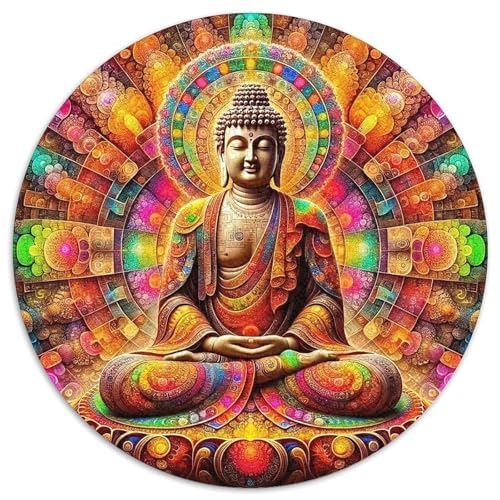 Buddha-Statue 1000-teiliges Puzzle Für Frauen, Männer Religiöse Figur Herausforderndes Puzzle Stress Abbauen Perfekt Für Spieleabende Spielzeug Geschenk 1000pcs (67.5x67.5cm) von PFQHUAIDH