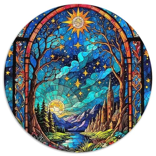 Burg, Mond und schneebedeckten Bergen 1000-teiliges Puzzle Für Erwachsene Kinder Magischer Nachthimmel Herausforderndes Puzzle entspannend Familienspielabende Spielzeug Geschenk 1000pcs (67.5x67.5cm) Burg, Mond und schneebedeckten Bergen 1000-teiliges Puzzle Für Erwachsene Kinder Magischer Nachthimmel Herausforderndes Puzzle entspannend Familienspielabende Spielzeug Geschenk 1000pcs (67.5x67.5cm) von PFQHUAIDH