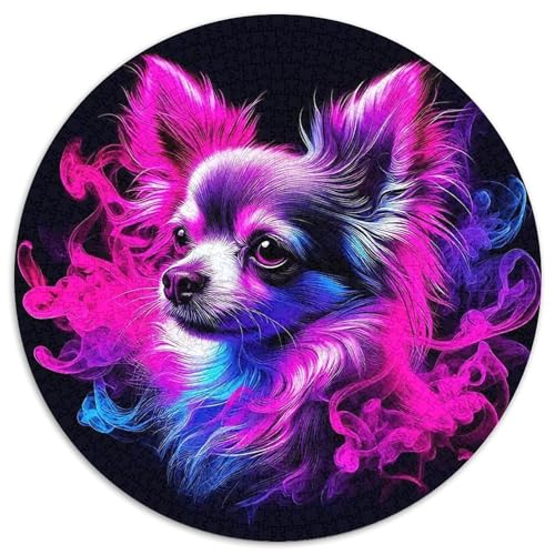 Chihuahua 1000-teiliges Puzzle Für Erwachsene Kinder Kleiner Hund Anspruchsvolles Puzzle Entspannend Familienspielabende Spielzeug Geschenk 1000pcs (67.5x67.5cm) von PFQHUAIDH