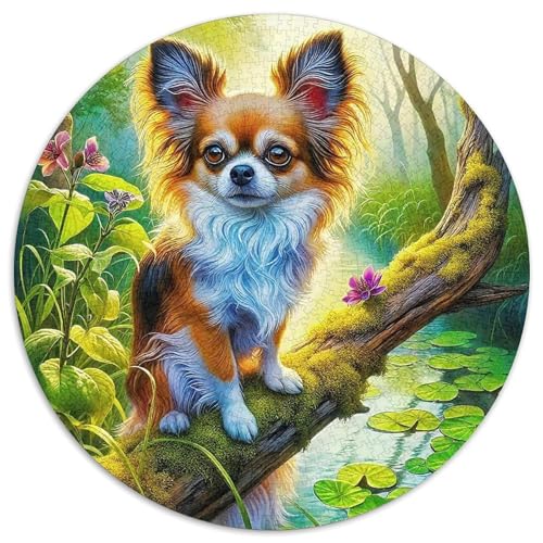 Chihuahua 1000-teiliges Puzzle Für Erwachsene Kinder Kleiner Hund Anspruchsvolles Puzzle Entspannend Perfekt Für Spieleabende Geschenk Zum Geburtstag 1000pcs (67.5x67.5cm) von PFQHUAIDH