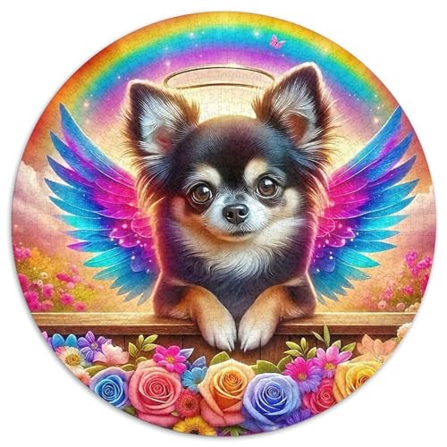 Chihuahua 1000-teiliges Puzzle Für Erwachsene Kinder Kleiner Hund Anspruchsvolles Puzzle Stress Abbauen Familie Aktivität Spiele Geschenk Zum Geburtstag 1000pcs (67.5x67.5cm) von PFQHUAIDH
