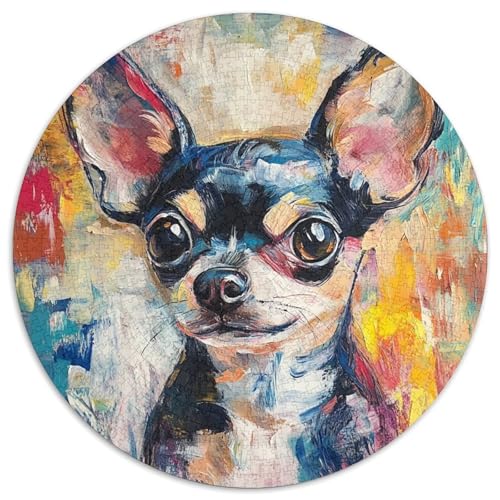 Chihuahua 1000-teiliges Puzzle Für Frauen, Männer Haustierhunde Herausforderndes Puzzle Entspannend Familie Aktivität Spiele Geschenk Zum Geburtstag 1000pcs (67.5x67.5cm) von PFQHUAIDH