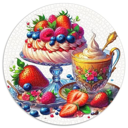 Dessert 1000-teiliges Puzzle Für Frauen, Männer Delikatesse Herausforderndes Puzzle Entspannend Familienspielabende Spielzeug Geschenk 1000pcs (67.5x67.5cm) von PFQHUAIDH