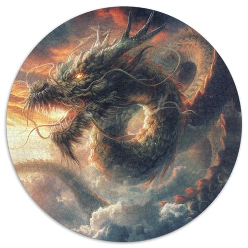 Drachen 1000-teiliges Puzzle Für Erwachsene Kinder Tiere Herausforderndes Puzzle Entspannend Familie Aktivität Spiele Geschenk Zum Geburtstag 1000pcs (67.5x67.5cm) von PFQHUAIDH