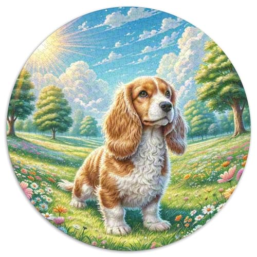 Englischer Springer Spaniel 1000-teiliges Puzzle Für Frauen, Männer Tier Thema Anspruchsvolles Puzzle Stress Abbauen Perfekt Für Spieleabende Geschenk Zum Geburtstag 1000pcs (67.5x67.5cm) von PFQHUAIDH