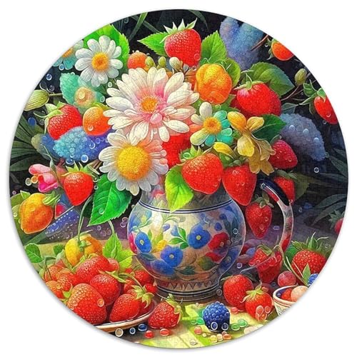 Erdbeere 1000-teiliges Puzzle Für Erwachsene Kinder Fruchtfertigung Anspruchsvolles Puzzle Entspannend Familie Aktivität Spiele Geschenk Zum Geburtstag 1000pcs (67.5x67.5cm) von PFQHUAIDH