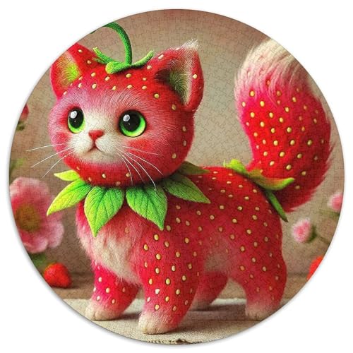 Erdbeere 1000-teiliges Puzzle Für Erwachsene Kinder Fruchtfertigung Herausforderndes Puzzle Stress Abbauen Familie Aktivität Spiele Spielzeug Geschenk 1000pcs (67.5x67.5cm) von PFQHUAIDH