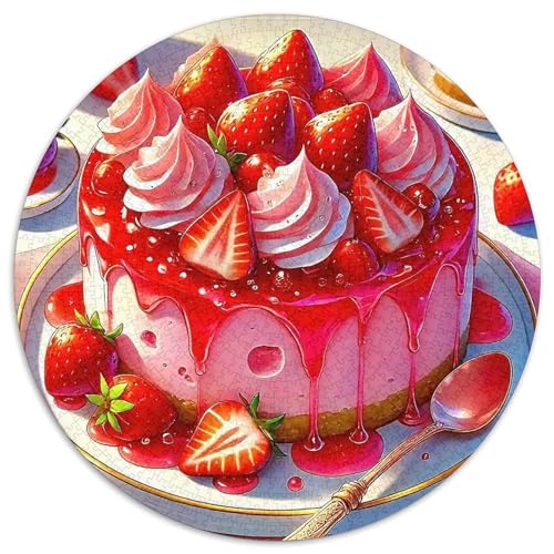 Erdbeere 1000-teiliges Puzzle Für Frauen, Männer Fruchtfertigung Anspruchsvolles Puzzle Entspannend Familienspielabende Spielzeug Geschenk 1000pcs (67.5x67.5cm) von PFQHUAIDH