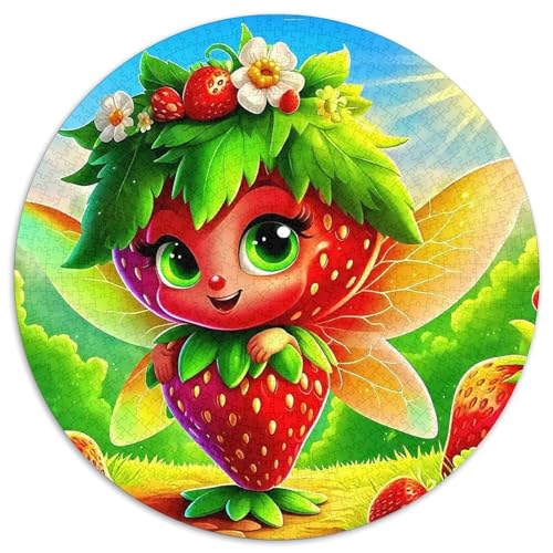 Erdbeere 1000-teiliges Puzzle Für Frauen, Männer Fruchtfertigung Anspruchsvolles Puzzle Entspannend Perfekt Für Spieleabende Spielzeug Geschenk 1000pcs (67.5x67.5cm) von PFQHUAIDH