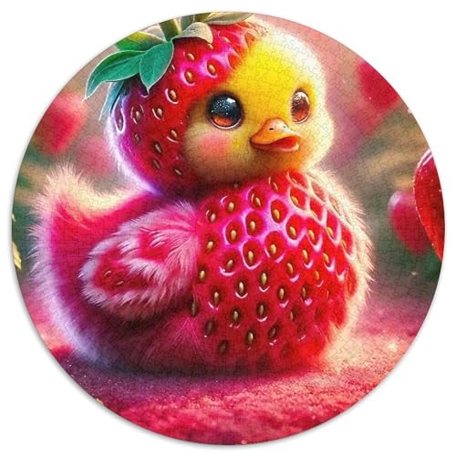 Erdbeere 1000-teiliges Puzzle Für Frauen, Männer Fruchtfertigung Anspruchsvolles Puzzle Stress Abbauen Familienspielabende Geschenk Zum Geburtstag 1000pcs (67.5x67.5cm) von PFQHUAIDH